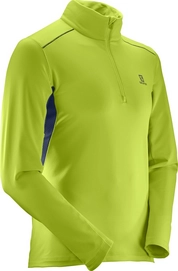 Trui Salomon Agile Warm Half Zip Mid Men Acid Lime
