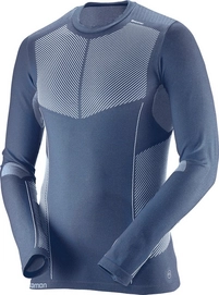 Longsleeve Salomon Primo Warm CN Dress Blue Herren
