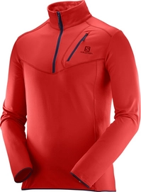 Skipullover Salomon Discovery Half Zip Matador Herren