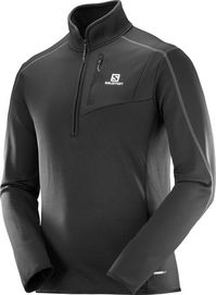 Pull de Ski Salomon Atlantis Half Zip Men Black