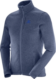 Fleece Salomon Bise Full Zip Men Dress Blue