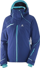 Skijacke Salomon Speed Jacket Medieval Blue Damen
