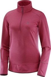 Ski Fleece Salomon Discovery Half Zip Women Beet Red