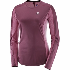 Longsleeve Salomon Agile Fig Beet Red Damen