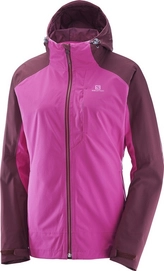 Jacke Salomon Nebula 2L Jacket Rose Violet Fig Damen