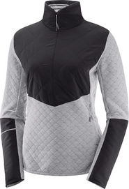 Pull Salomon Elevate Warm Half Zip Jacket Women Alloy Black