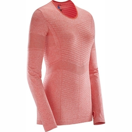 Longsleeve Salomon Elevate Seamless Women Hot Coral