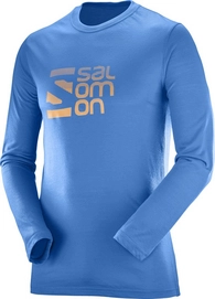 Longsleeve Salomon Pulse Tech Men Myconos Blue Herren
