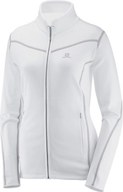 Fleece Salomon Atlantis Full Zip Women White