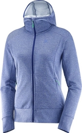 Vest Salomon Right Nice Mid Hoodie Women Medieval Blue