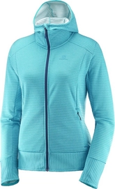 Fleece Salomon Right Nice Mid Hoodie Women Blue Bird