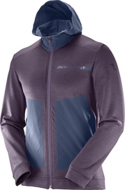Fleecejacke Salomon Pulse Mid Hoodie Maverick Herren