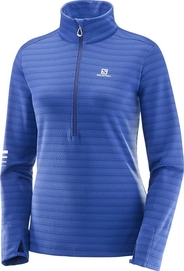 Longsleeve Salomon Lightning Half Zip Mid Sodalite Blue Damen