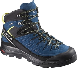 Wandelschoen Salomon X Alp Mid LTR GTX Black Poseidon Sulphur Spring