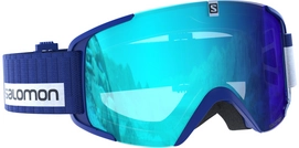 Skibril Salomon XView Blue White/ Light Blue