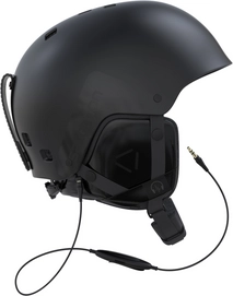 Skihelm Salomon Brigade Audio Schwarz Unisex