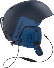 Skihelm Salomon Brigade Audio Navy Unisex