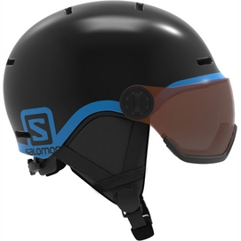 Skihelm Salomon Grom Visor Junior Black Kids