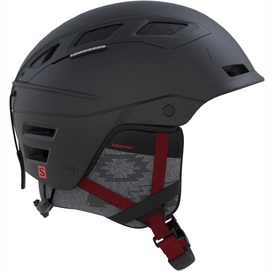 Skihelm Salomon QST Charge Schwarz/Coral Damen