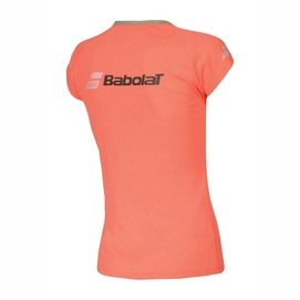 Tennisshirt Babolat Girls Core Tee Fluo Strike Heather