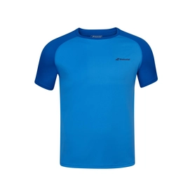 T-shirt de Tennis Babolat Men Play Crew Neck Tee Blue Aster-M