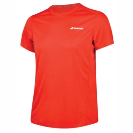 Tennisshirt Babolat Core Flag Club Tee Fiery Red Herren