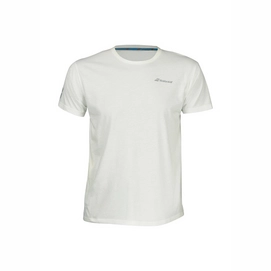 Tennisshirt Babolat Core Tee White Herren