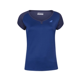 Tennisshirt Babolat Girls Play Cap Sleeve Top Estate Blue