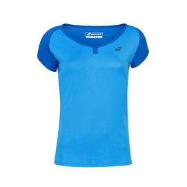 Tennisshirt Babolat Women Play Cap Sleeve Top Blue Aster
