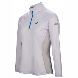 Tennis-Sweater Babolat Core 1/2 Zip Weiß Damen