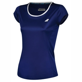Tennisshirt Babolat Women Core Flag Club Tee Estate Blue-XL