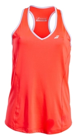 Tennisshirt Babolat Women Core Crop Top Fluo Strike