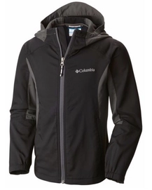Jacke Columbia Splashflash II Hooded Softshell Black Grill Kinder