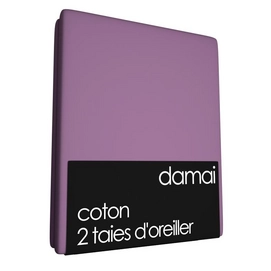 2 Taies d'Oreiller Damai Violet (Coton)-60 x 70 cm