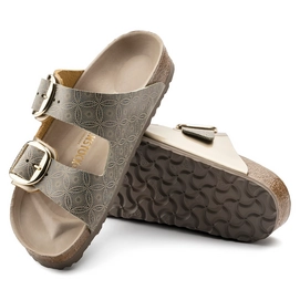 Sandaal Birkenstock Women Arizona Big Buckle Ceramic Pattern Blue Narrow Led