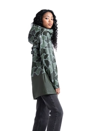 Jas Herschel Supply Co. Women's Rainwear Parka Frog Camo/Dark Olive