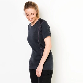 T-Shirt Jack Wolfskin Women Arctic Ebony