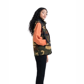 Bodywarmer Herschel Supply Co. Women's Guide Fleece Sherpa Vest Woodland Camo