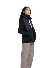 Vest Herschel Supply Co. Women's Guide Fleece Hybrid Sherpa Full Zip Black