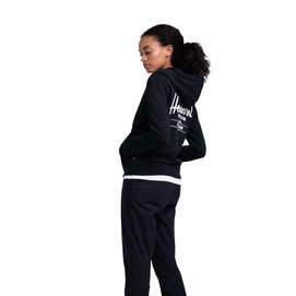 Vest Herschel Supply Co. Women's Full Zip Hoodie Classic Logo Black White