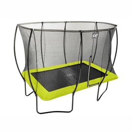 Trampoline EXIT Toys Silhouette Rectangular 305 x 214 Lime Safetynet