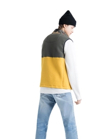 Bodywarmer Herschel Supply Co. Men's Guide Fleece Sherpa Vest Dark Olive/Arrowwood