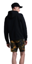 Trui Herschel Supply Co. Men's Pullover Hoodie Sleeve Print Black White