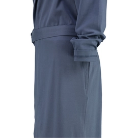 Badjas Lago 814 Uni Kort Capuchon Women Blauw