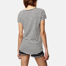 T-Shirt O'Neill Women Stripe Script White Black