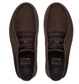 Enkellaars FitFlop Loaff™ Slip-On Ankle Boot Suede Chocolate Brown