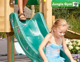 Speelset Jungle Gym Jungle Cabin + Bridge Rood