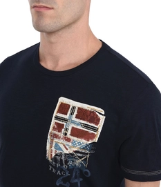 T-Shirt Napapijri Men Stak Blu Marine