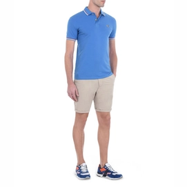 Polo Napapijri Men Taly SS Stripe Light Blue