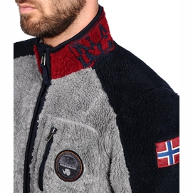 Vest Napapijri Yupik Stand Multicolour Red Black Grey Men